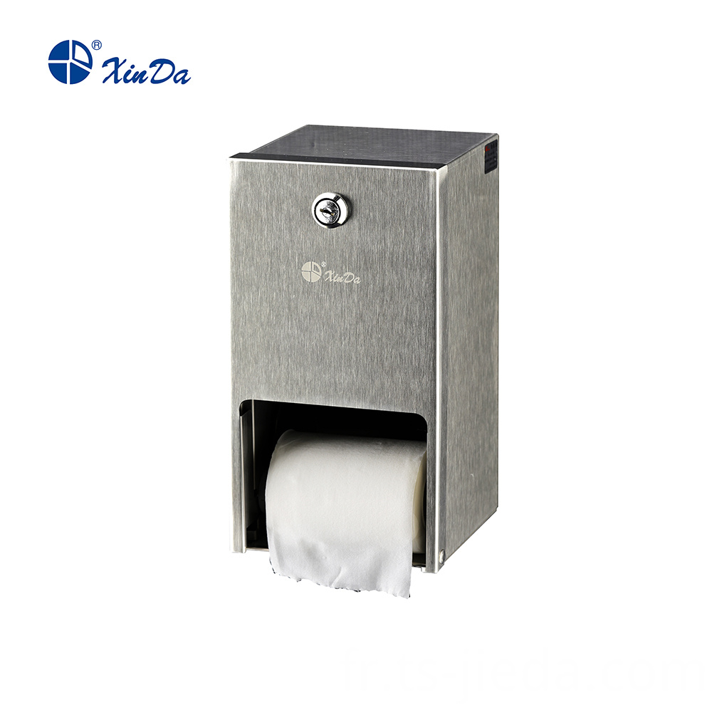 Distributeur d'essuie-mains en rouleau étanche avec deux rouleaux Waterproof Roll Towel Dispenser with two rollers